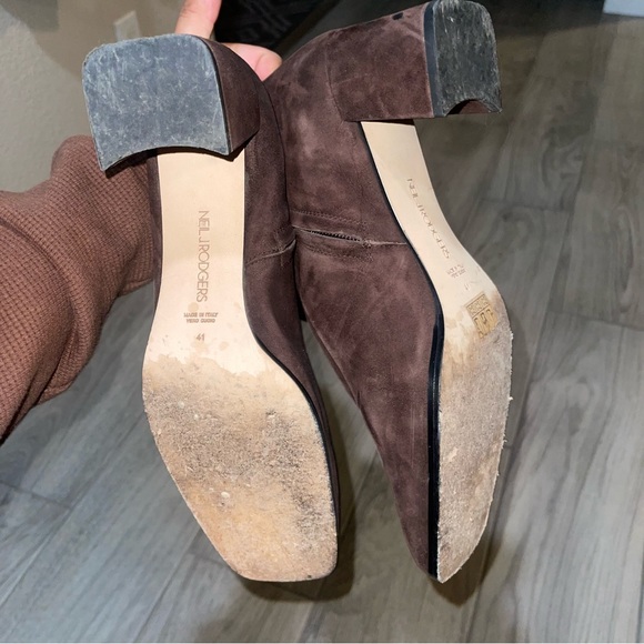 Neil J Rodgers | LAURA FITTED KNEE BOOT IN BROWN SUEDE SIZE: 11 - Picture 4 of 5